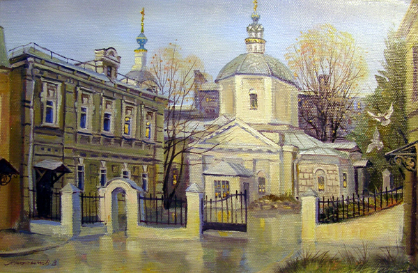 Герасимов Владимир Москва.Лыщикова гора,храм  Покрова Божией Матери