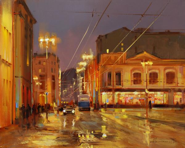 Шалаев Алексей «Московские окна», Кузнецкий Мост. Старая Москва.